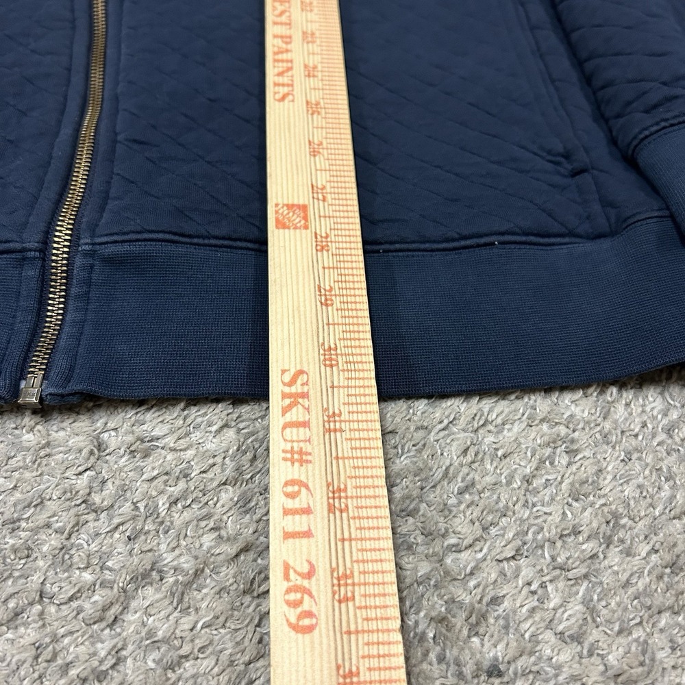 L.L. Bean Quilted 1/4 Sweater Mens XLT Tall Blue Pullover Traditonal Fit (Flaws) - Picture 5 of 10